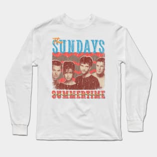 The Sundays Vintage 1990 // Summertime Original Fan Design Artwork Long Sleeve T-Shirt